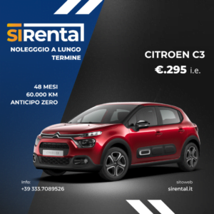 Noleggia a Lungo Termine la Nuova CITROEN C3
